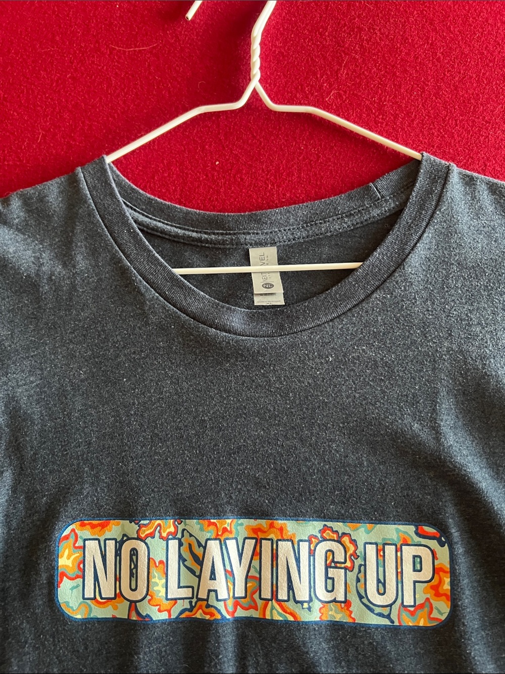 Next Level Apparel Charcoal No Laying Up Short Sleeve Tee